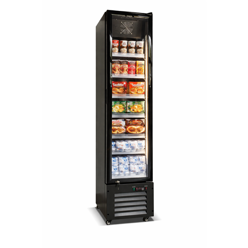 164L Single-Door Commercial Freezer 420×485×1880 mm Black| Stalwart DA-LKL216