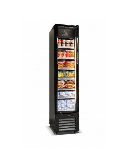 164L Single-Door Commercial Freezer 420×485×1880 mm Black| Stalwart DA-LKL216