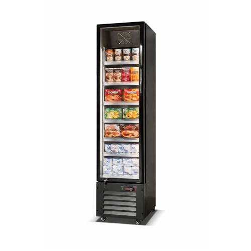 164L Single-Door Commercial Freezer 420×485×1880 mm Black| Stalwart DA-LKL216