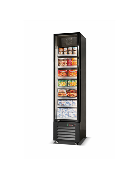 164L Single-Door Commercial Freezer 420×485×1880 mm Black| Stalwart DA-LKL216