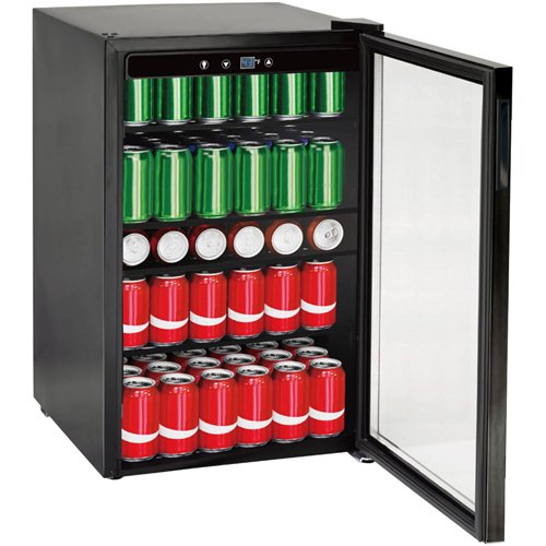 128L Glass Door Beverage Cooler 519 × 543 × 798 mm| Stalwart DA-JC128VELF