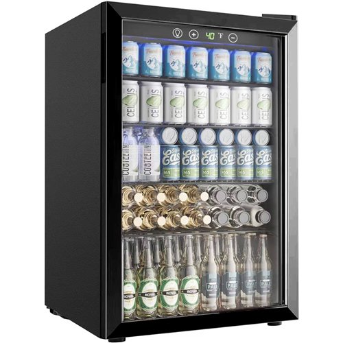 128L Glass Door Beverage Cooler 519 × 543 × 798 mm| Stalwart DA-JC128VELF