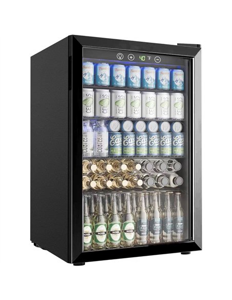 128L Glass Door Beverage Cooler 519 × 543 × 798 mm| Stalwart DA-JC128VELF