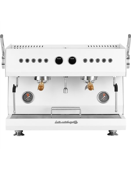 2 Group Premium Commercial Espresso Coffee Machine 678 × 528 × 550 mm White | Stalwart DA-LAFRANCO110