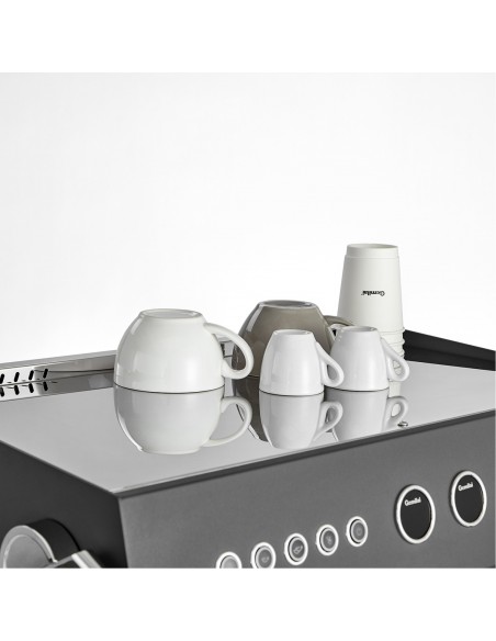 2 Group Premium Commercial Espresso Coffee Machine 678 × 528 × 550 mm Dusky Grey | Stalwart DA-LAFRANCO112
