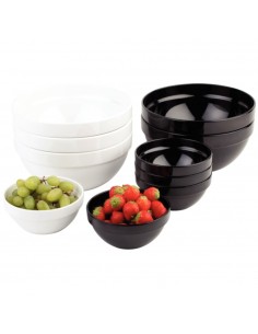 APS Frames Black 2.5Ltr Melamine Bowl