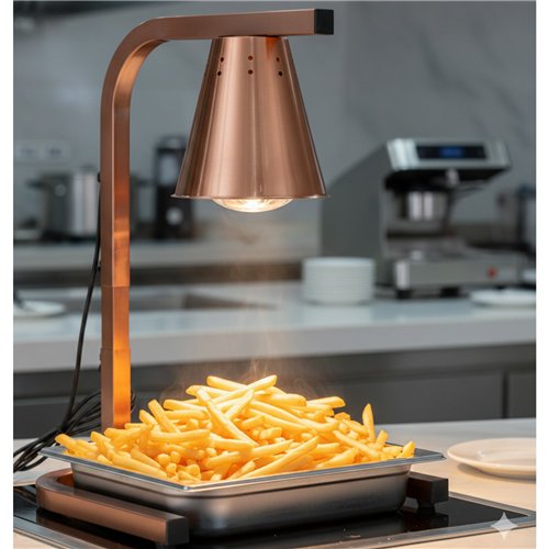 Commercial Food Warmer GN1/2 – 1 Heating Lamp 230×560×305 mm 250W Gold| Stalwart DA-EWL03G1