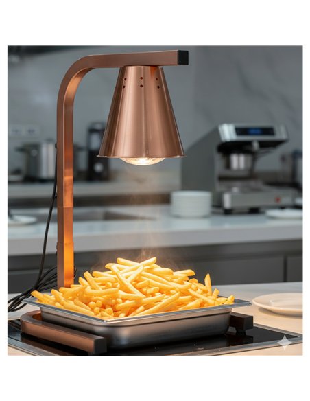 Commercial Food Warmer GN1/2 – 1 Heating Lamp 230×560×305 mm 250W Gold| Stalwart DA-EWL03G1