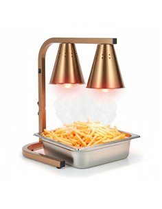 Commercial Food Warmer GN1/2 – 2 Heating Lamps 430×560×305 mm 500W Gold| Stalwart DA-EWL03G2