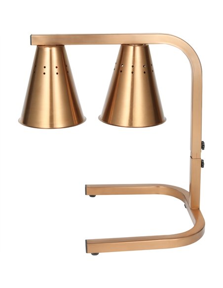 Commercial Food Warmer GN1/2 – 2 Heating Lamps 430×560×305 mm 500W Gold| Stalwart DA-EWL03G2