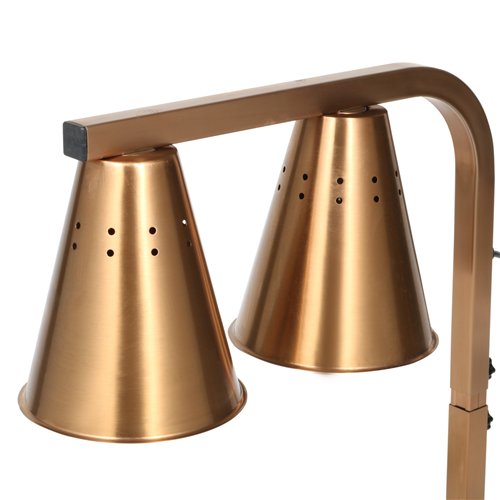 Commercial Food Warmer GN1/2 – 2 Heating Lamps 430×560×305 mm 500W Gold| Stalwart DA-EWL03G2