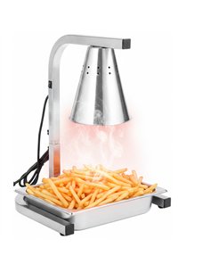 Commercial Food Warmer GN1/2 – 1 Heating Lamp 230×560×305 mm 250W Silver| Stalwart DA-EWL03S1