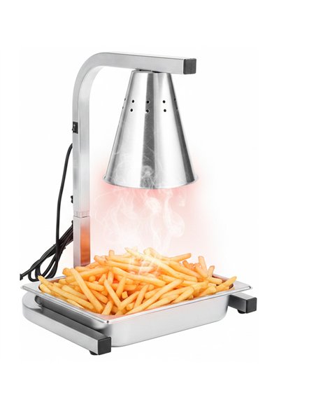 Commercial Food Warmer GN1/2 – 1 Heating Lamp 230×560×305 mm 250W Silver| Stalwart DA-EWL03S1