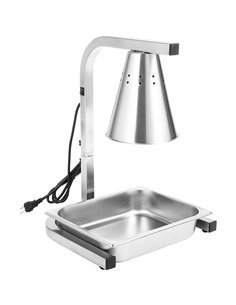Commercial Food Warmer GN1/2 – 1 Heating Lamp 230×560×305 mm 250W Silver| Stalwart DA-EWL03S1 2