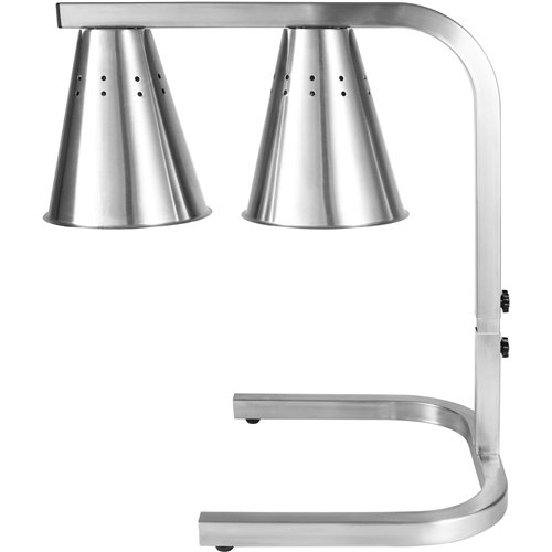 Commercial Food Warmer GN1/2 – 2 Heating Lamps 430×560×305 mm 500W Silver| Stalwart DA-EWL03S2
