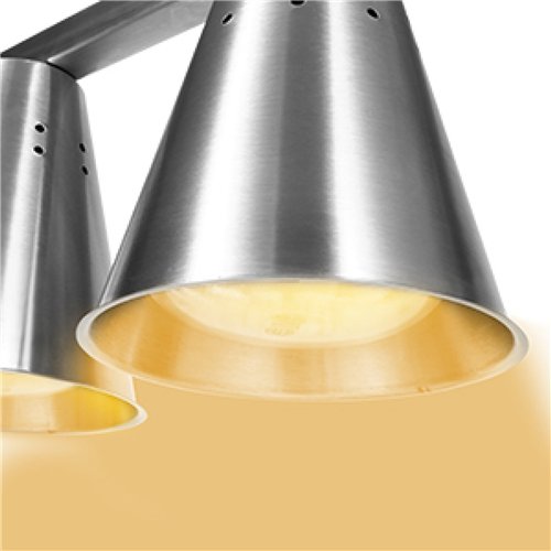 Commercial Food Warmer GN1/1 – 3 Heating Lamps 660×660×560 mm 750W Silver| Stalwart DA-EWL03S3