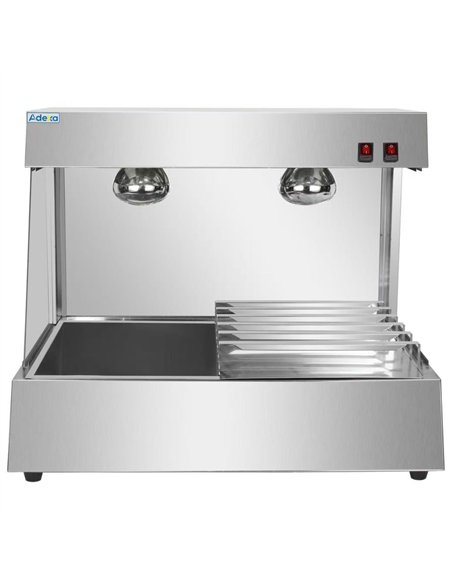 Commercial Counter Top Chip Display Warmer 800×710×685mm | Stalwart DA-HCW8