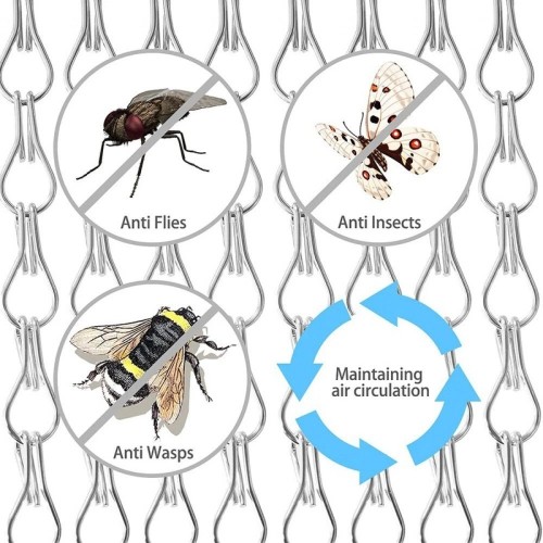 Aluminium Chain Curtain Fly Screen...