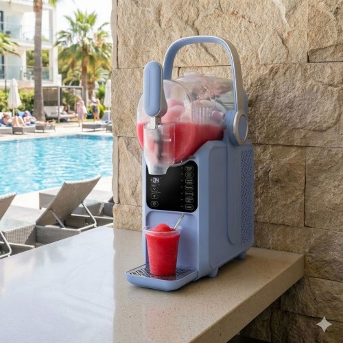 Commercial Slush Machine 3L – Digital Control, 160W, 5 Preset Modes,– Compact Frozen Drink Maker for Cafés, Bars & Home Use
