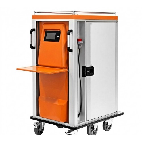Hospital Hot & Cold Meal Delivery Trolley – 24 Tray Capacity – Dual Temp, 0–6°C Cold & 50–100°C Hot, Hospital & Catering Use