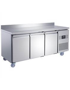 Commercial 3 Door Counter Fridge - Stainless Steel Prep Fridge 1794×700×950mm | Stalwart DA-SUP104