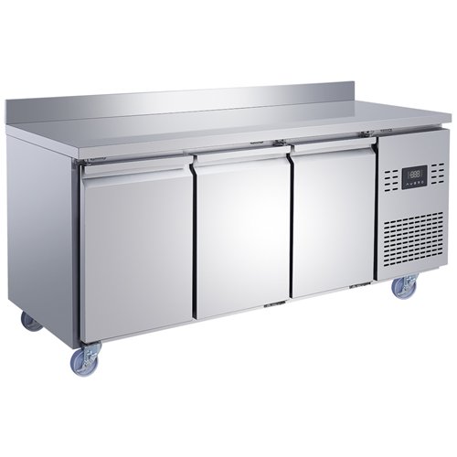 Commercial 3 Door Counter Fridge - Stainless Steel Prep Fridge 1794×700×950mm | Stalwart DA-SUP104