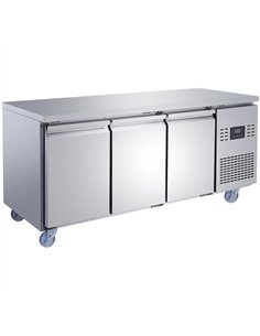 Commercial 3 Door Counter Freezer - Stainless Steel Prep Freezer 1794×700×850mm | Stalwart DA-SUP110 2