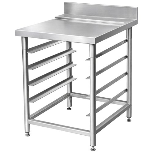 Stainless Steel Work Table with Backsplash 1000×760×1030 (880+150) mm | Stalwart DA-DAVS110