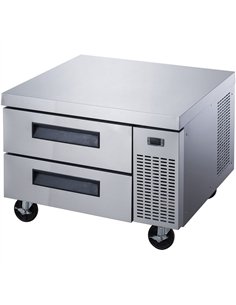Commercial Refrigerated Chef Base 2 Drawer GN 1/1 Compatible 1219×820×635mm | Stalwart DA-DCB48