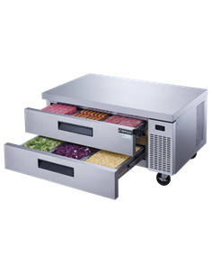 Commercial Refrigerated Chef Base 2 Drawer GN 1/1 Compatible 1524×820×635mm | Stalwart DA-DCB5260 2