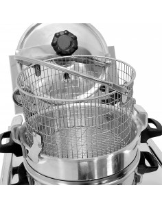 Chicken Commercial Electric Pressure Fryer 15L – 3kW Countertop Deep Fryer with Safety Lock & Drain Valve, 180°C 2