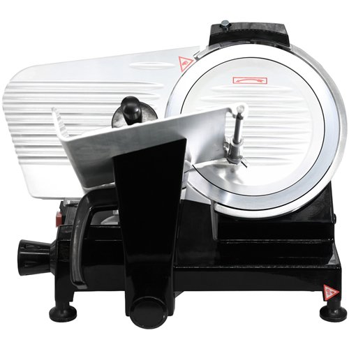 Premium Commercial Meat Slicer 10''/250mm Aluminium Body with Black Coating 560×465×420mm | Stalwart DA-SY250ABLACK