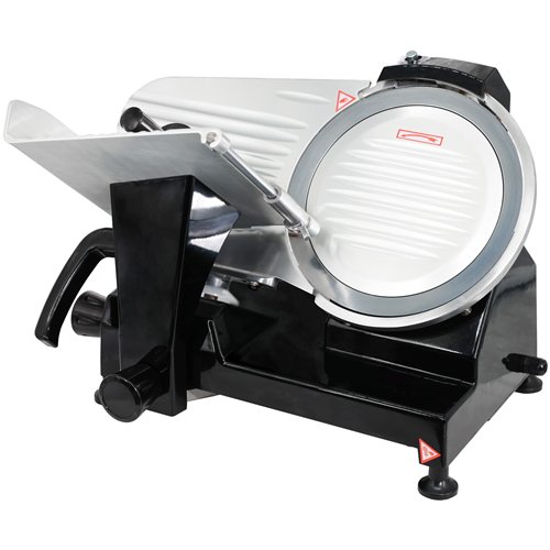 Premium Commercial Meat Slicer 10''/250mm Aluminium Body with Black Coating 560×465×420mm | Stalwart DA-SY250ABLACK