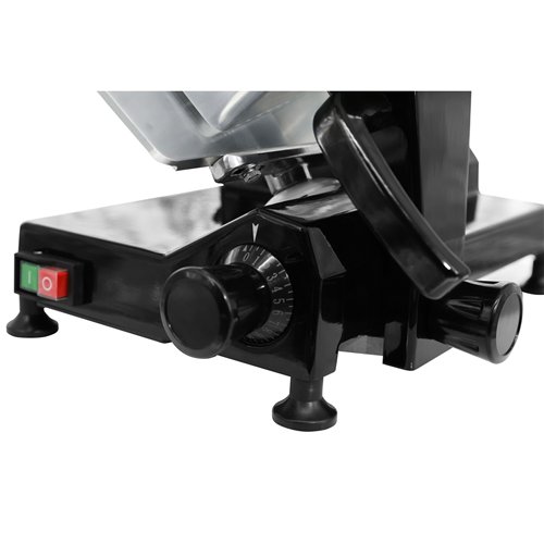 Premium Commercial Meat Slicer 10''/250mm Aluminium Body with Black Coating 560×465×420mm | Stalwart DA-SY250ABLACK