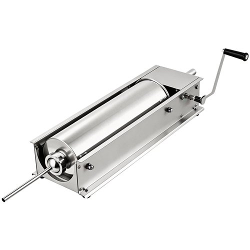 Commercial 3L Manual Sausage Stuffer Horizontal Stainless Steel 4 Nozzles 16–38mm | Stalwart DA-TG3L