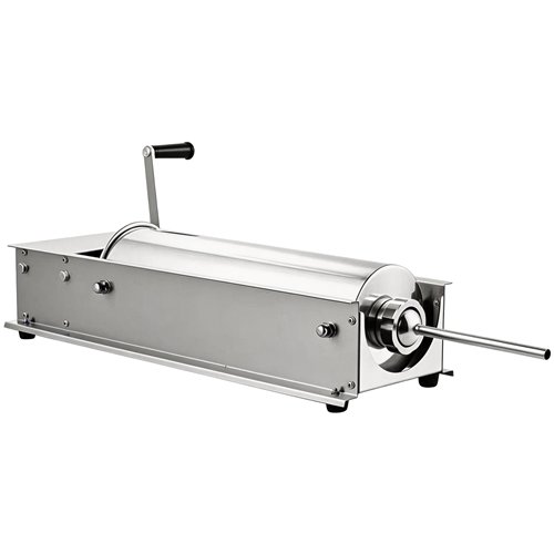 Commercial 3L Manual Sausage Stuffer Horizontal Stainless Steel 4 Nozzles 16–38mm | Stalwart DA-TG3L
