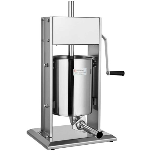Commercial 3L Manual Sausage Stuffer Vertical Stainless Steel 4 Nozzles 16–38mm | Stalwart DA-TV3L