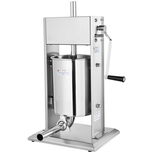 Commercial 5L Manual Sausage Stuffer Vertical Stainless Steel 4 Nozzles 16–38mm | Stalwart DA-TV5L