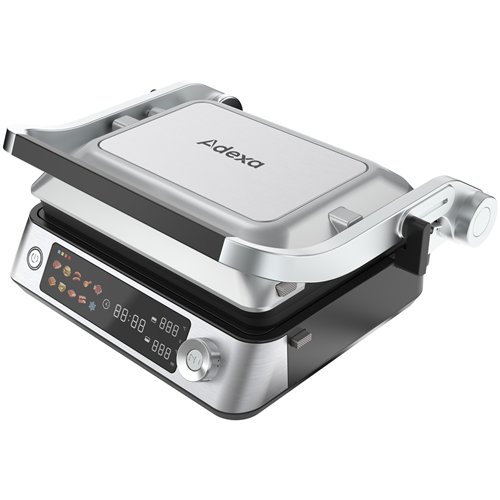 Professional Smart Contact Electric Grill with Non-Stick 23×29cm Plates 2200W 372×355×181mm | Stalwart DA-TCCK104
