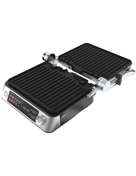 Professional Smart Contact Electric Grill with Non-Stick 23×29cm Plates 2200W 372×355×181mm | Stalwart DA-TCCK104