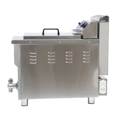 Commercial Single Tank Gas Fryer with Drain Tap - 14L Countertop | Stalwart DA-GF181