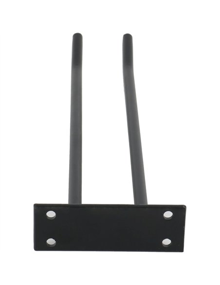 Wine Glass Rack Black Wall mounted Length 300mm 3 wine glasses | Stalwart DA-WGA18500300B