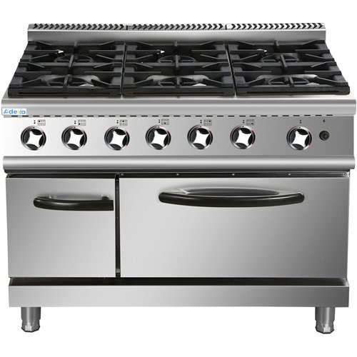 Professional Stainless Steel Gas Range Oven with 6 Burners  | Stalwart DA-ADX776