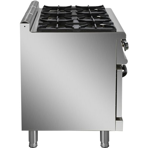 Professional Stainless Steel Gas Range Oven with 6 Burners  | Stalwart DA-ADX776