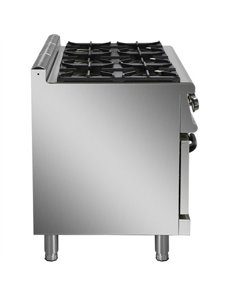 Professional Stainless Steel Gas Range Oven with 6 Burners  | Stalwart DA-ADX776