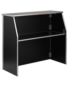 Portable Foldable Bar Black Laminate | Stalwart DA-AOX202