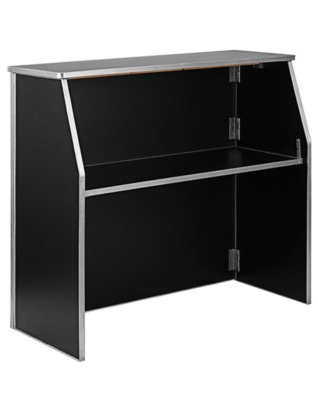 Portable Foldable Bar Black Laminate | Stalwart DA-AOX202