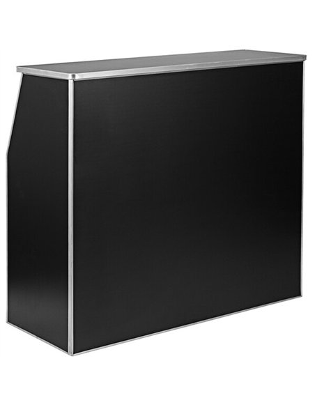 Portable Foldable Bar Black Laminate | Stalwart DA-AOX202