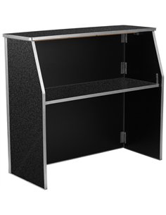 Portable Foldable Bar Black Marble Laminate | Stalwart DA-AOX206