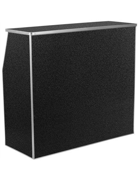 Portable Foldable Bar Black Marble Laminate | Stalwart DA-AOX206